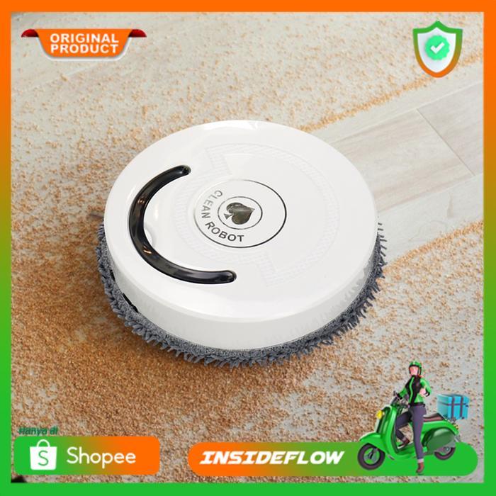 Robot Pembersih Lantai Pel Sapu Microfiber Otomatis Elektrik Cleaning