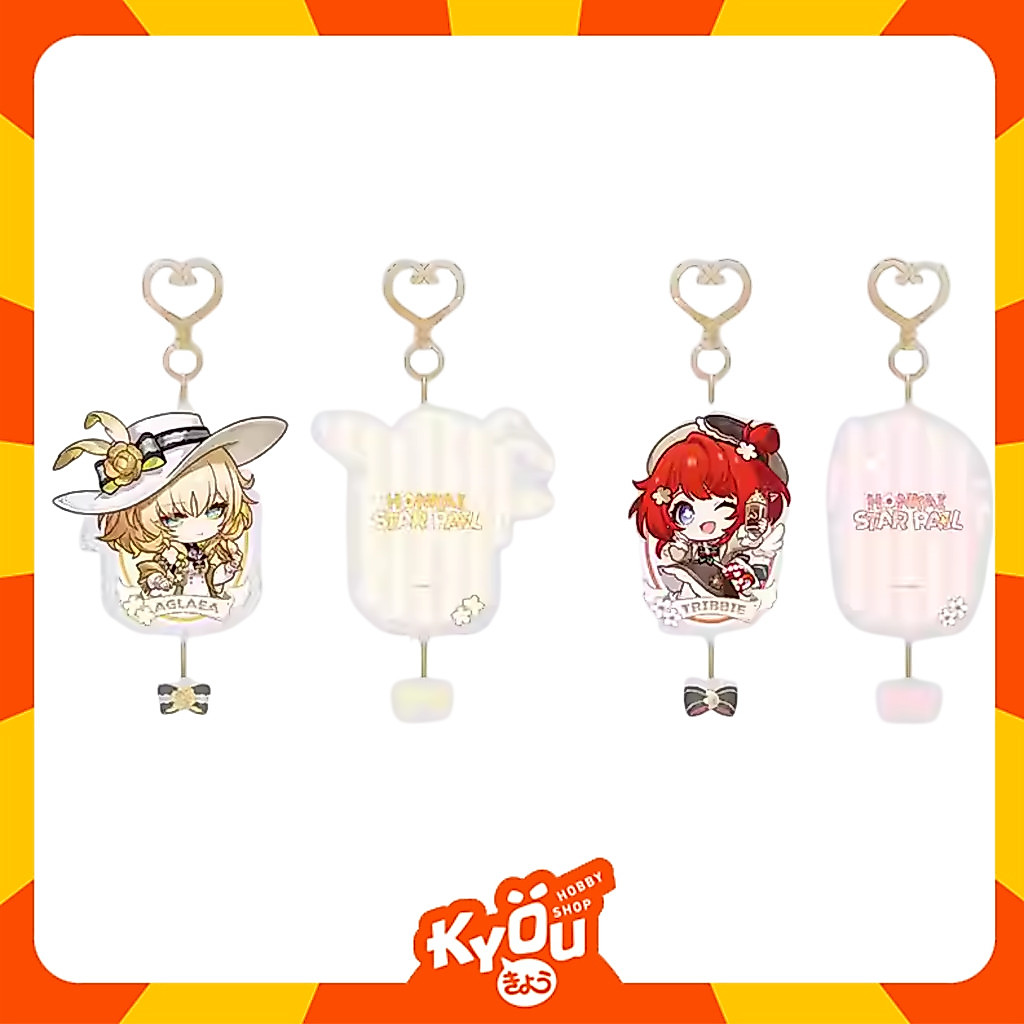 Tribbie - Aglaea Train Travelogue Series Q Version Acrylic Keychain - HSR (5cm)