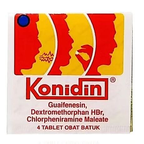 KONIDIN TAB MEREDAKAN BATUK @ 4 TABLET