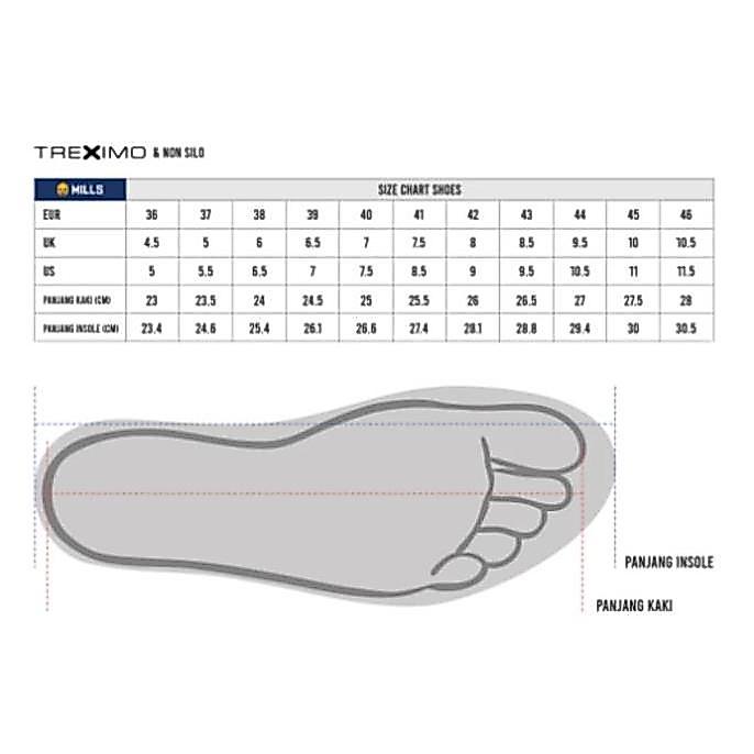 SEPATU RUNNING MILLS TREXIMO OMEGA - MILLS - RUNNING - NEW ARRIVAL