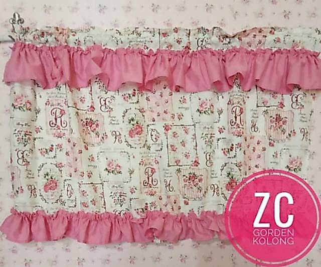 gorden kolong dapur shabby / gorden kolong dapur / gorden meja dapur / gorden kolong / gorden shabby