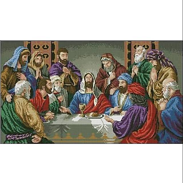 Paket kristik Yesus last supper perjamuan kudus terakhir rohani rasul murid rohani kristen full cros