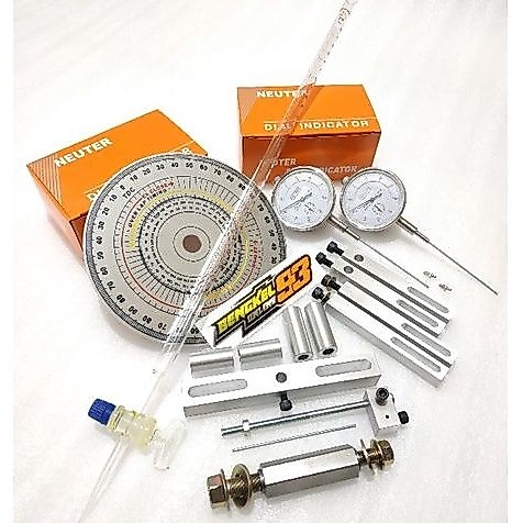 Buret plus dial set top piston busur derajat dial indicator