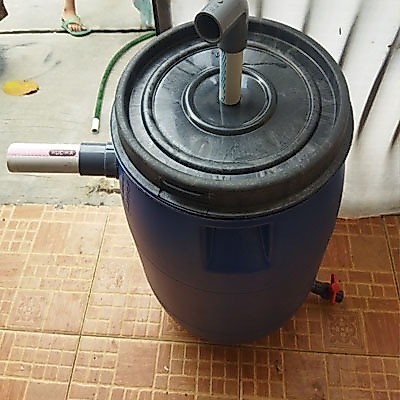 tong filter kolam ikan koi  1 output