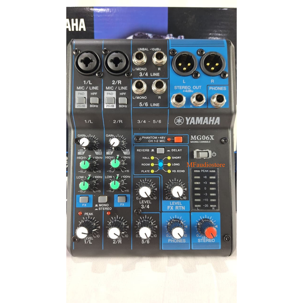 MIXER MINI AUDIO MG06X YAMAHA 6 CHANNEL MG 06X/mg06x/MG 06 X