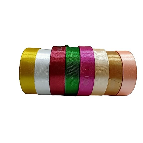 Pita satin 3/4 inch 2cm  warna warni pita bunga pita kado pita bucket bunga