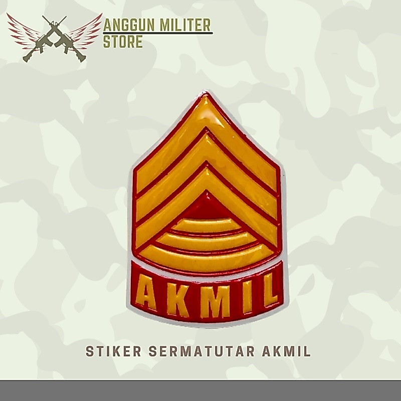 Stiker Sevron Akmil Akademi Militer || Stiker Timbul Akmil ||Stiker timbul akademi militer
