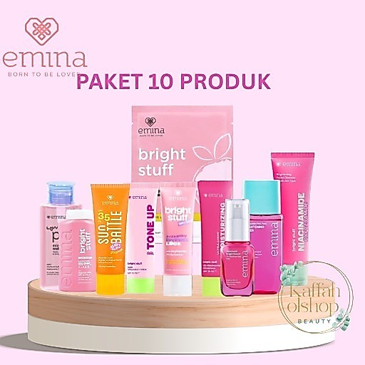Emina 1 Paket Glowing Bright Stuff 10 Produk BPOM