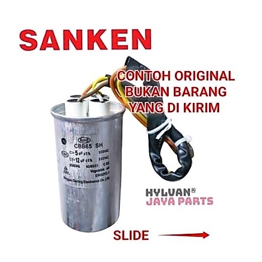 Kapasitor Mesin Cuci Sanken 5+12uf
