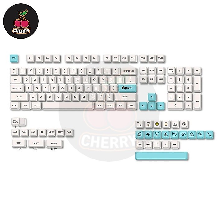Keycaps PBT XDA Profile Dye Sub for 61 68 71 84 87 100 104 Keys 10
