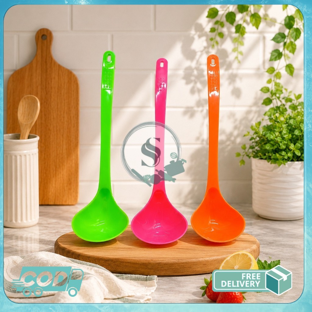 Irus Sayur Plastik Rainbow / Centong Sayur / Centong Plastik Sendok Sayur Plastik / Irus Es Rainbow 