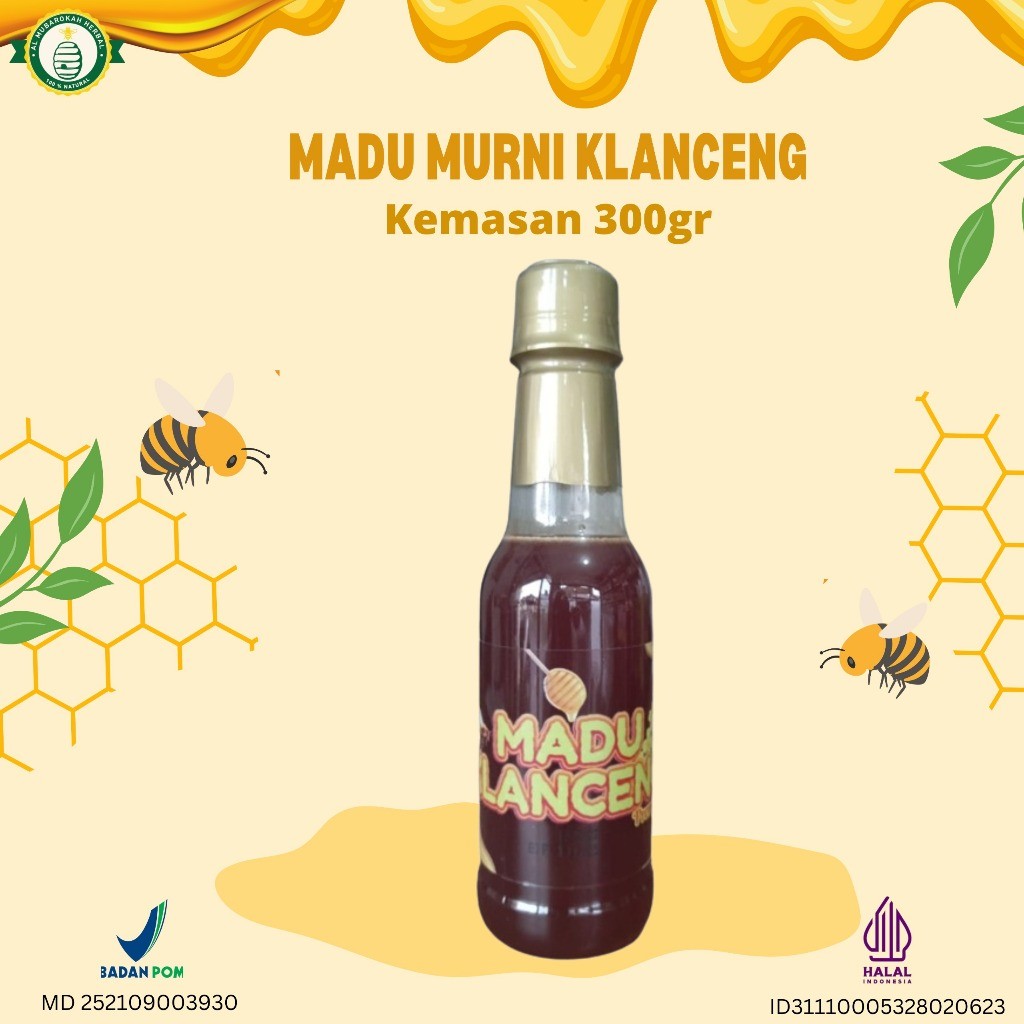 AL MUBAROKAH - Madu Klanceng Al Mubarokah Kemasan 300g