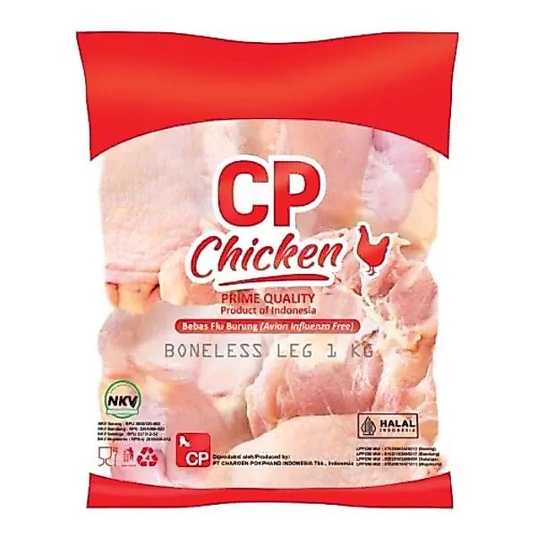 FIESTA CP PAHA AYAM TANPA TULANG DENGAN KULIT 1KG SKIN-ON BONELESS CHICKEN LEG
