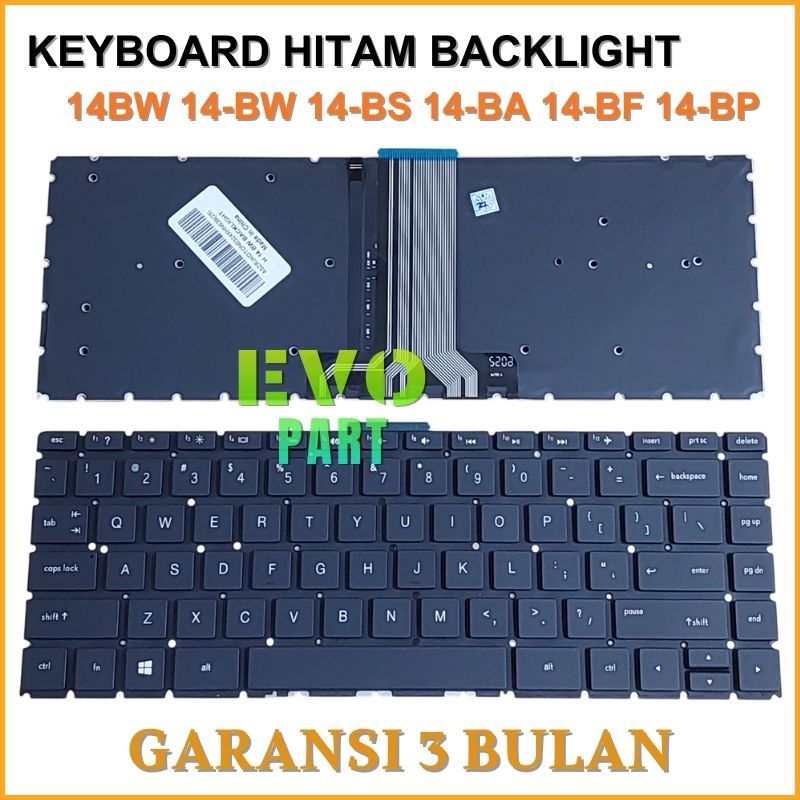 Keyboard HP 14-cf0044TX 14-cf0045TX 14-cf1028TX 14-cf204TX Backlight -EVO