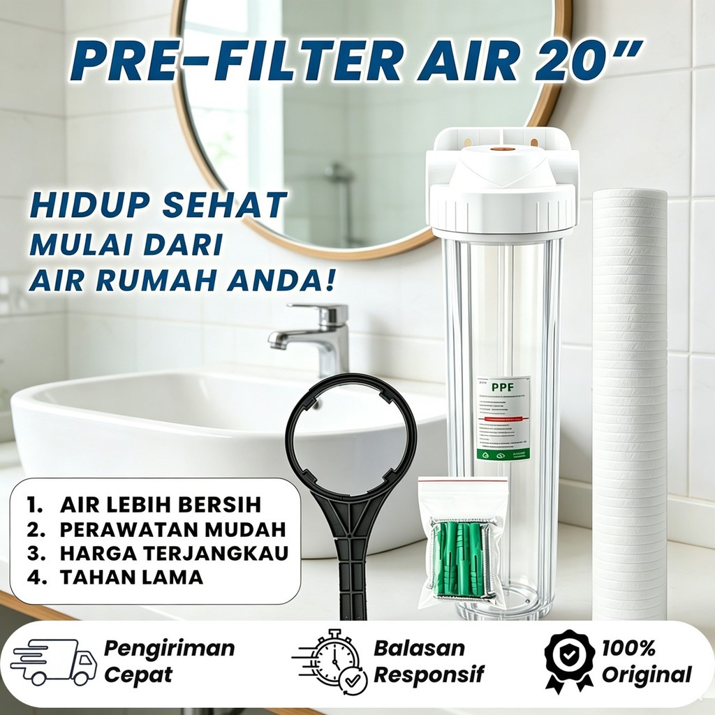 HOUSING FILTER AIR  20" + Filter PPF 5 Micron