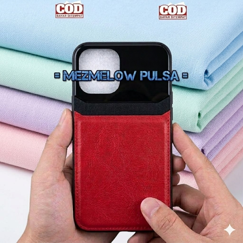 Splicing PU Leather Kamera / Case Case Lens Casing Hard Case IPHONE 12 / IPHONE 12 PRO