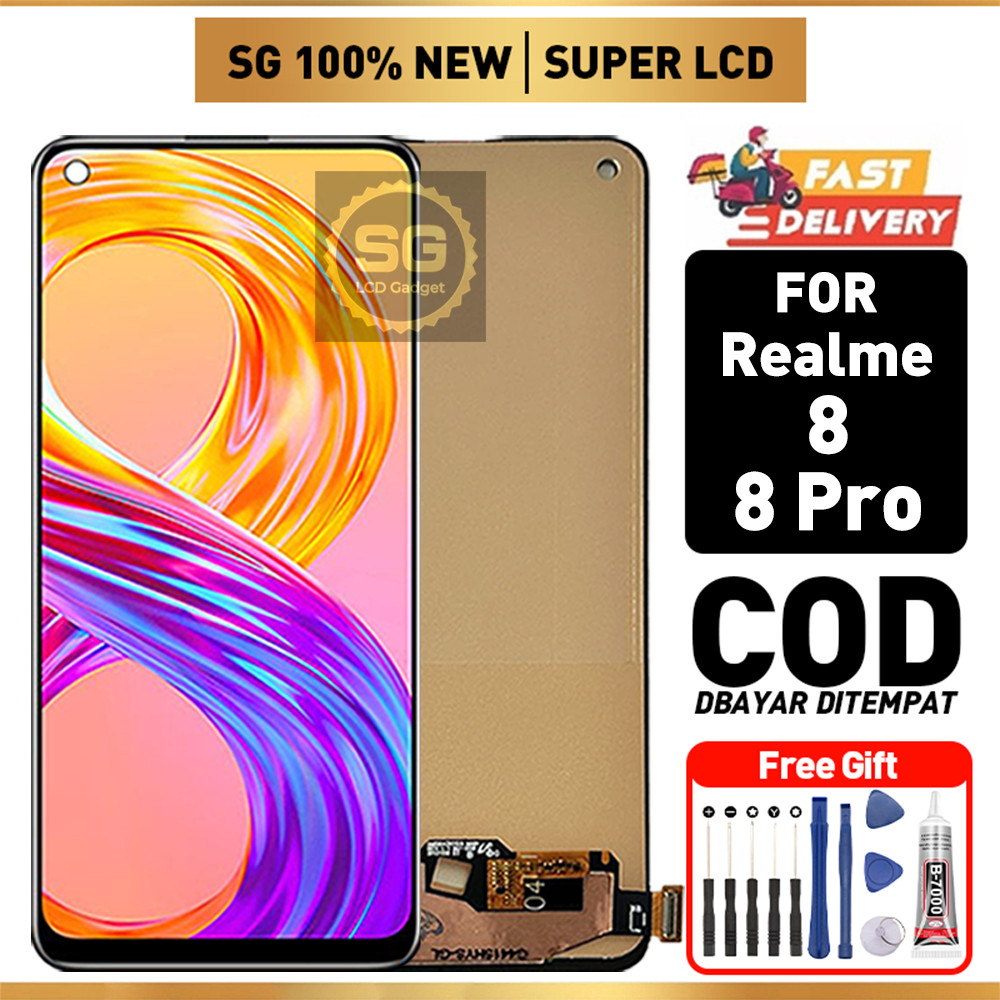 SG LCD for Realme 8 Realme 8 PRO Fullset hp layar Touchscreen murah For Glass Touch Screen Digitizer