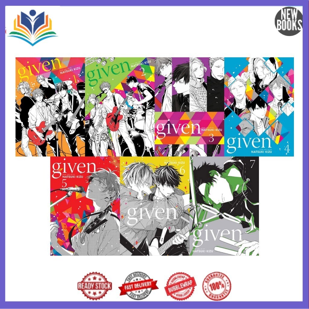 Manga Given (9 book series) by Natsuki Kizu