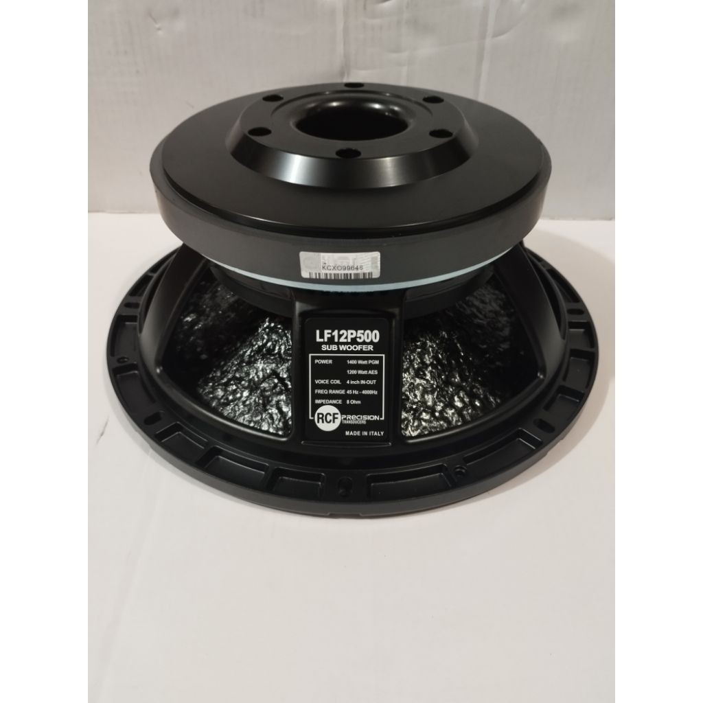 SPEAKER 12 INCH RCF LF12P500 DAUN KULIT JERUK VOICE COIL 4 INCH SUBWOOFER 1400 WATT MADE IN ITALY GR