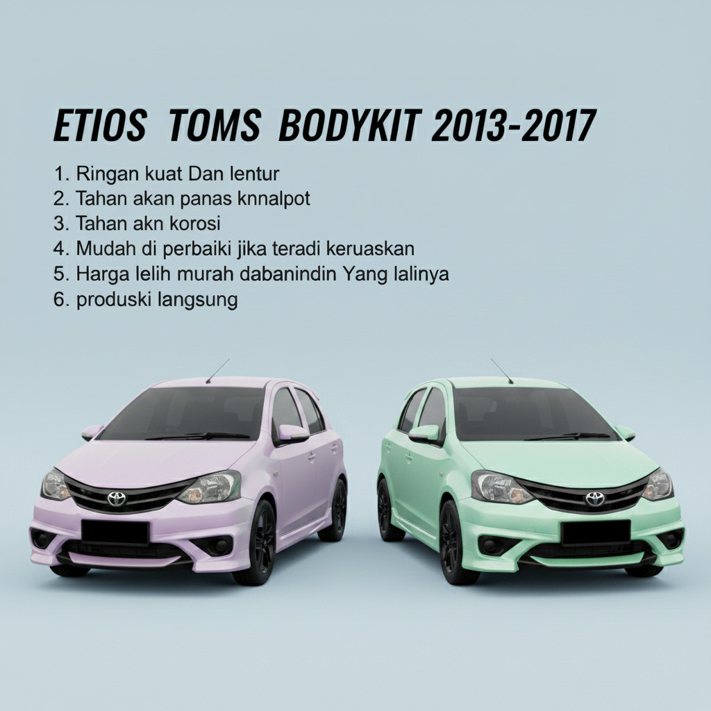 ONGKIR MURAH bodykit Etios toms BODY KIT TOYOTA ETIOS body kit etios