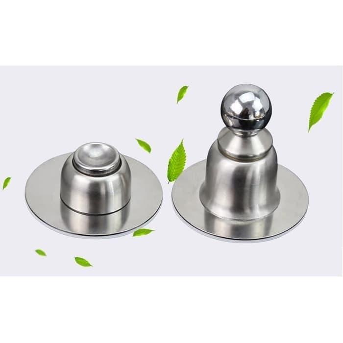 Promo Penahan Pintu Magnet - Door Stopper - Alat pelindung pintu kayu - Putih Terlaris