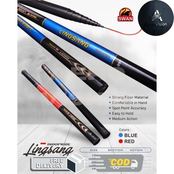 Joran Tegek Ros Pendek Micro Fishing Swan Linsang 270 300 360 450 Ros Pendek - 270