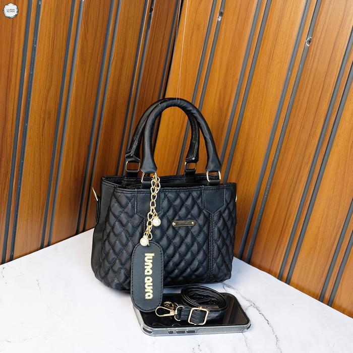 LUNA AURA Tas Selempang jinjing Wanita Bordir Alina IW 186 SlingBag Mini 2 Ruang Tas Mewah Tas Pesta