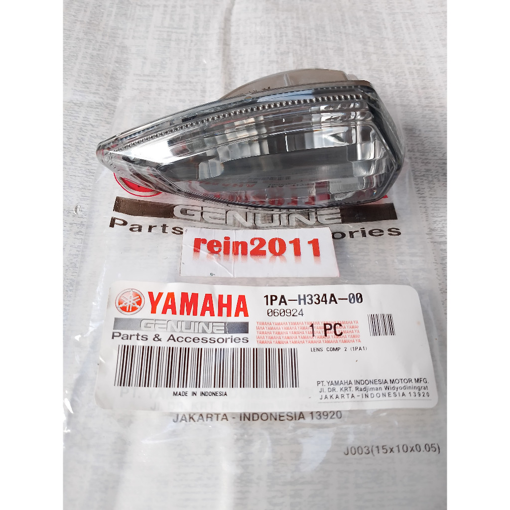 MIKA LAMPU SEN SEIN BELAKANG KIRI VIXION NVL ADVANCE NVA AEROX 155 ASLI ORI YAMAHA 1PA H334A 00