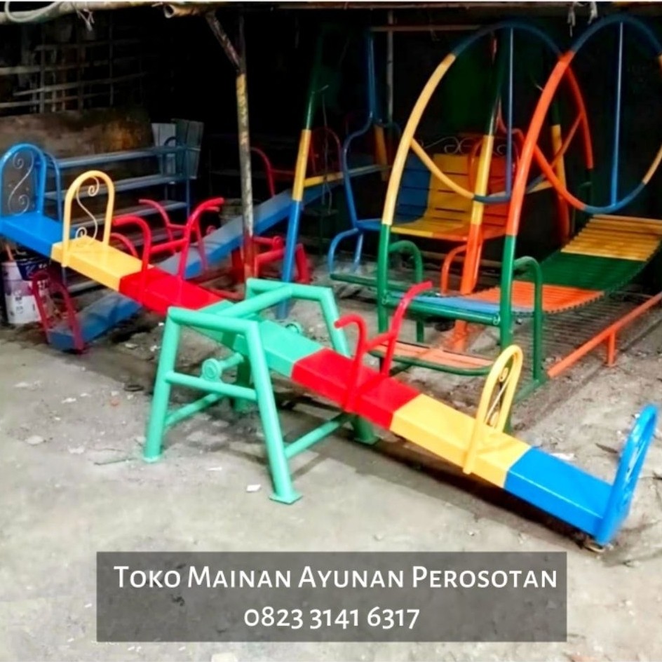 Jungkat - Jungkit - Jungkitan - Spring Rider - Playground Jungkat Jungkit - Playground Jungkitan - M