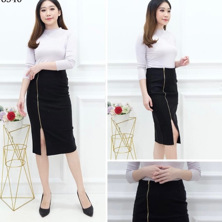SPAN WANITA/ pendek ROK SPAN WANITA/ rok span pendek /rok span hitam/ rok span belah rok span pendek