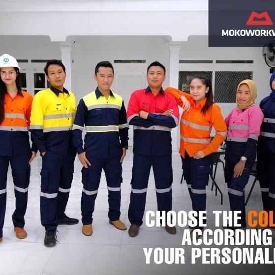 WEARPACK SAFETY MOKOWORKWEAR / BAJU SAFETY / PAKAIAN PROYEK / TAMBANG