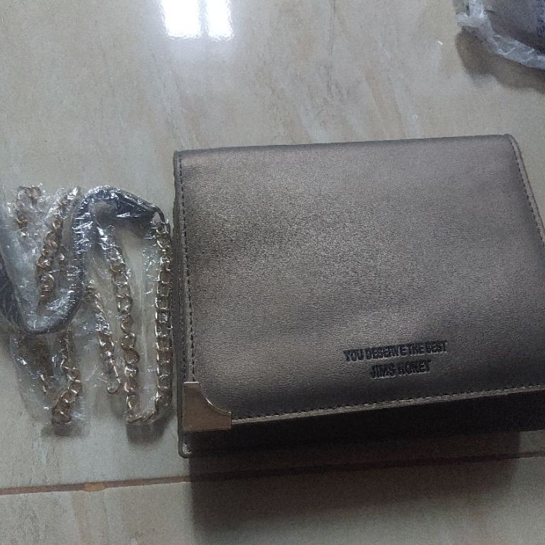 PRELOVE TAS SELEMPANG WANITA MEREK JIMS HONEY WARNA BRONZE