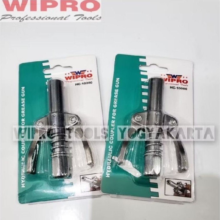 Wipro Hydraulic Coupler For Grease Gun HC -10000 - Alat Aplikasi Gemuk Grease Gun - Kepala Grease gu