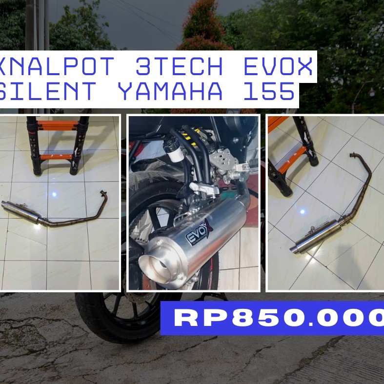 Knalpot 3TECH EVOX Silent Series (Vixion R, R15, XSR155, MT15)