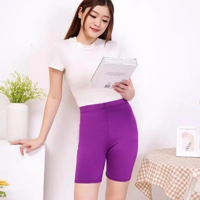 SHORT HOTPANTS SPANDEK - Celan Short Pendek Mini Pop Pants Polos - Short Standar Jumbo Dan Super Jum