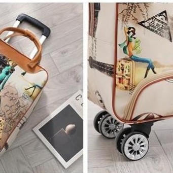 Promo Tas Travel Troly - Tas Travel Roda Ff 1527 - Tas Berpergian - Tas Mudik - Tas Pakaian Roda - T