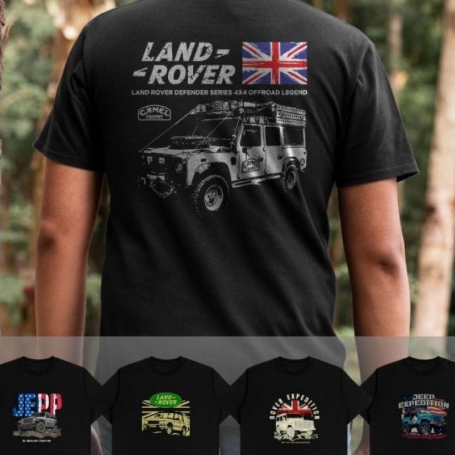Kaos Distro Land Rover Tshirt mobil sports otomotif 100 Original cotton combed 24s / keren terlaris 