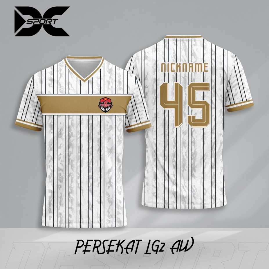 Jersey Harian/Olahraga Dryfit FullPrint Free Nama Liga Indonesia Persekat (PERSEKAT LG2 AW)