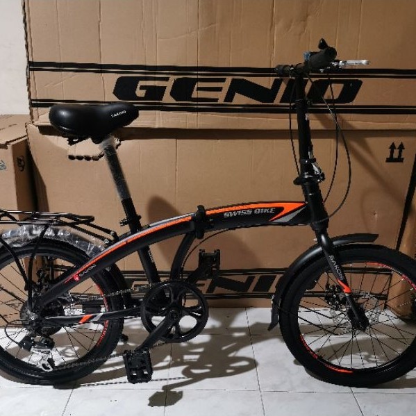 Sepeda Lipat 20 Sakoni Swissbike 7 Speed cakram