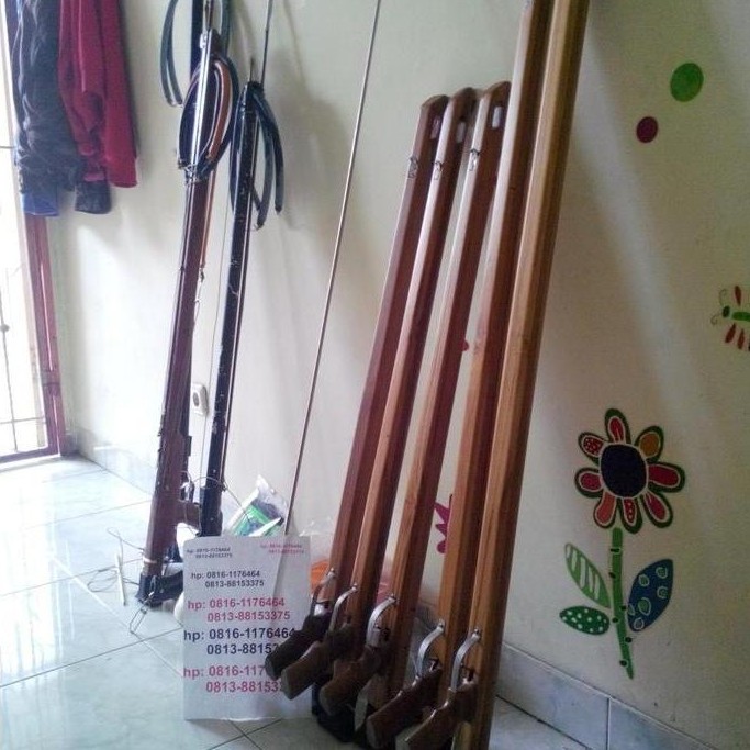 Padox Wood Speargun Kayu Laminating 140Cm  Ikan Terbuat Dari Kayu Pilihan Untuk Spearfishing Padox S