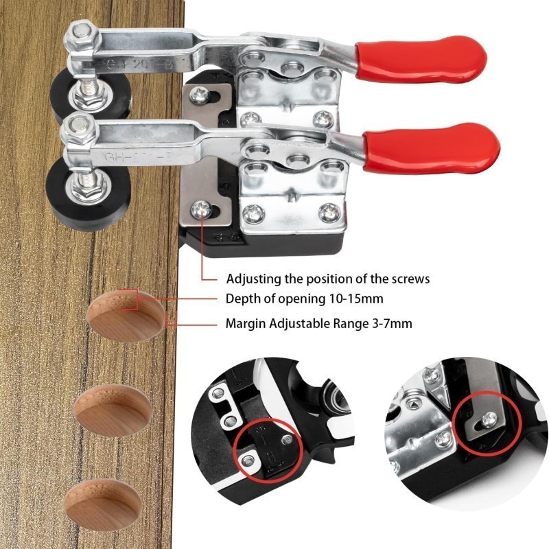 1set Bor Engsel Sendok 35mm Hole Drill Guide Jig Engsel Sendok Pelubang Engsel Sendok EBS Braces & S