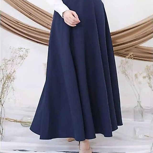 ROK WANITA MOUDAH JODA PAYUNG SCUBA JUMBO / ROK WANITA MAYUNG / ROK SCUBA PANJANG KEREN
