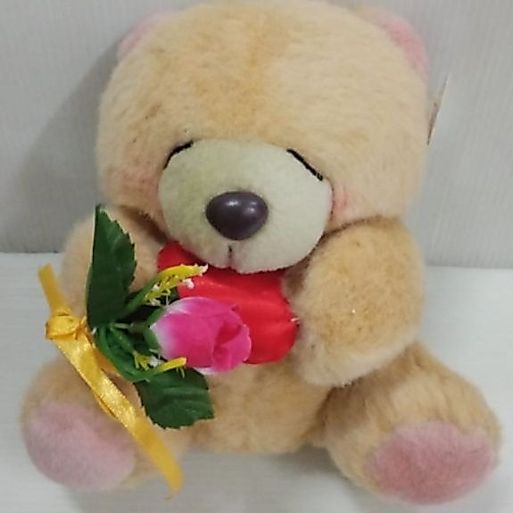 Boneka Beruang Forever Friends Pegang Bunga