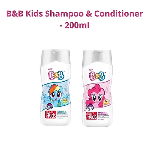B&B kids Shampoo dan Conditioner Anak Pony Pink / Pony Blue isi 200ml