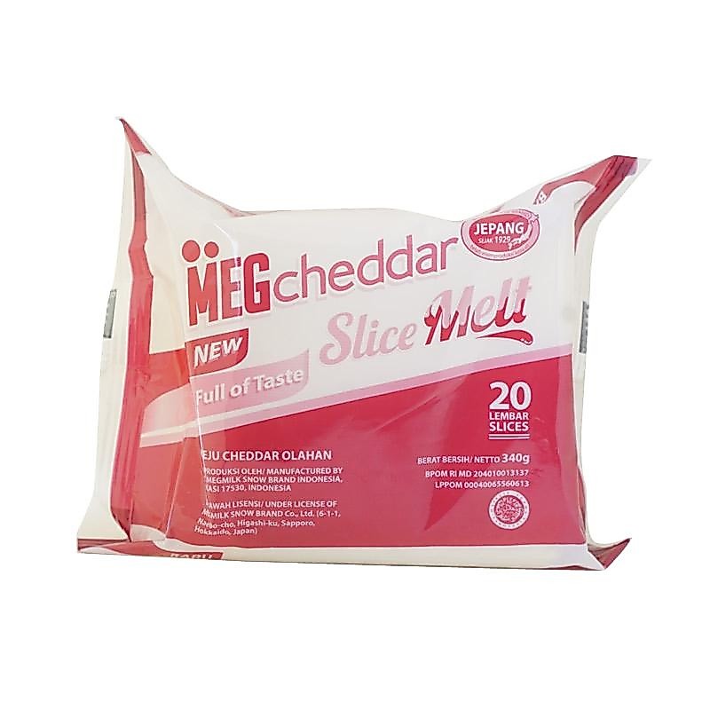 Keju Meg Cheddar Slice Melt 20 slice