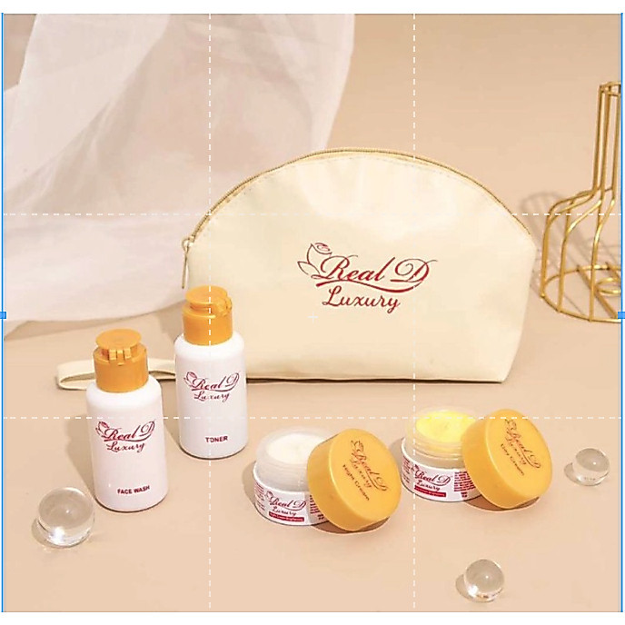 BIG SALE WOW Paket Lengkap Ecer Krim CREAM REAL D RD LUXURY Skincare Paket TONER CLEANSER SERUM ACNE