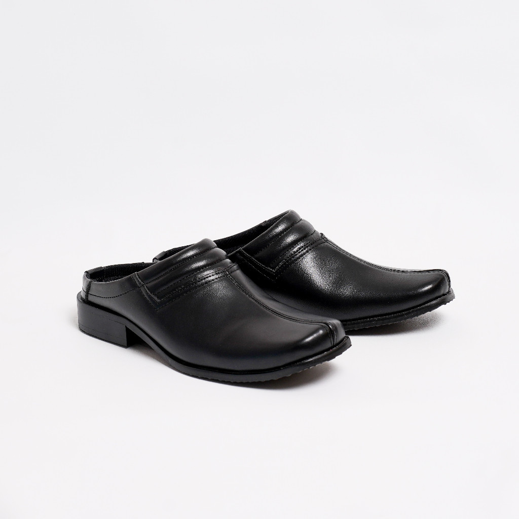 Zavatu - Sepatu Pantofel Pria Hitam | Sepatu Pantofel Kantor Size Jumbo 44 49 ZVT 445