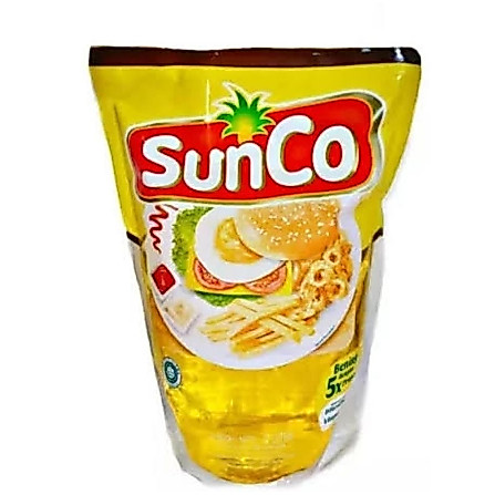 Minyak goreng sunco 2 liter Rendah lemak reffil Botol Oil Alami