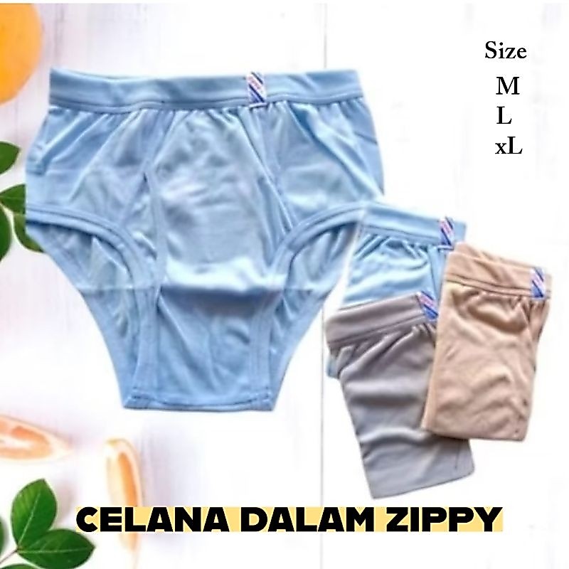 ZIPPY Celana Dalam Zippy Celana Dalam Pria Dewasa CD ZIPPY Pria Dewasa (isi 1pcs/3pcs)