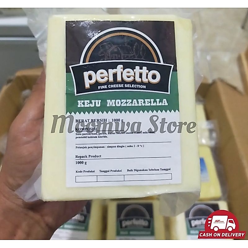 Keju Mozzarella Perfetto 250gr BISA INSTAN / Perfetto Mozzarella Cheese 250g - Keju Mozzarella Perfe